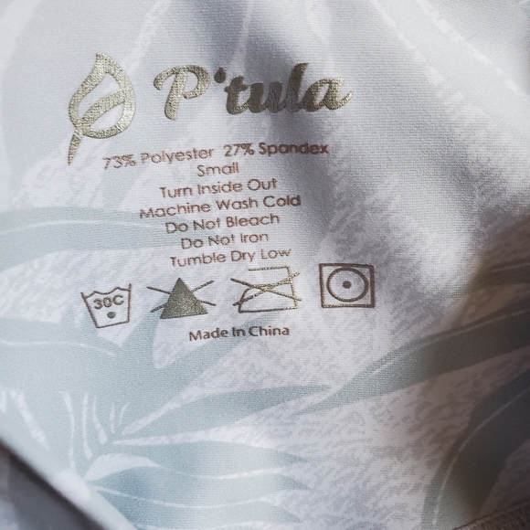 P'tula desaree white legging in tropical print - Picture 15 of 16